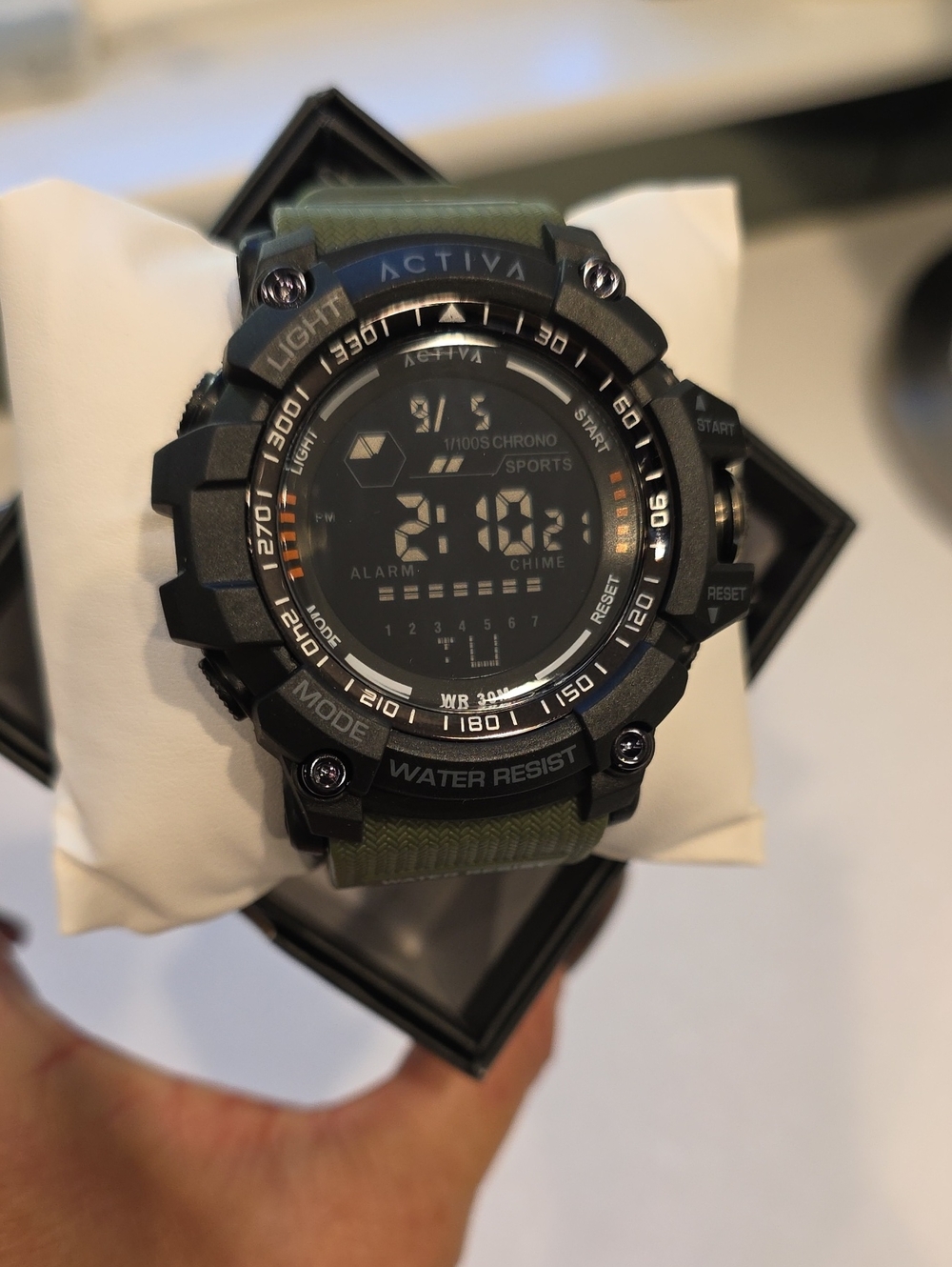 944. Activa By Invicta Men's 56mm Digital Watch  Green ACW8020-003